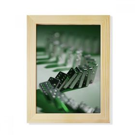 Dıythinker 15x20 cm Kumar Mahjong Domino Fotoğraf Masaüstü Ahşap Fotoğraf Çerçevesi
