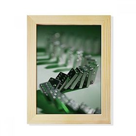 Dıythinker 15x20 cm Kumar Mahjong Domino Fotoğraf Masaüstü Ahşap Fotoğraf Çerçevesi
