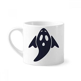 Dıythinker 170 ml Beyaz A Winged Halloween Hayalet Mini Kahve Seramik Kupa