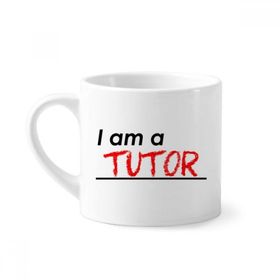 Dıythinker 170 ml Beyaz Alıntı I Am A Tutor Kahve Seramik Kupa