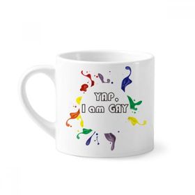 Dıythinker 170 ml Beyaz Alıntı Never Put Off Things Until Tomorrow Mini Kahve Seramik Kupa