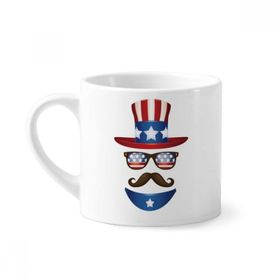 Dıythinker 170 ml Beyaz America Amca Sam I Want You Mini Kahve Seramik Kupa