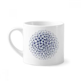 Dıythinker 170 ml Beyaz Atom Yapısı Fiziksel İllüstrasyon Mini Kahve Seramik Kupa