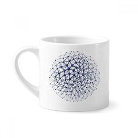 Dıythinker 170 ml Beyaz Atom Yapısı Fiziksel İllüstrasyon Mini Kahve Seramik Kupa