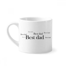 Dıythinker 170 ml Beyaz Best Dad Festival Alıntı Mini Kahve Seramik Kupa
