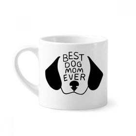 Dıythinker 170 ml Beyaz Best Dog Anne Şimdiye Kadar Alıntı Kendin Yap Tasarım Mini Kahve Seramik Kupa