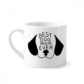 Dıythinker 170 ml Beyaz Best Dog Anne Şimdiye Kadar Alıntı Kendin Yap Tasarım Mini Kahve Seramik Kupa