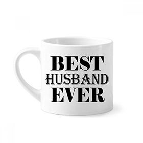 Dıythinker 170 ml Beyaz Best Husband Ever Alıntı Mini Kahve Seramik Kupa