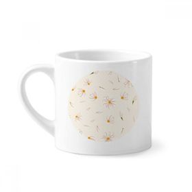 Dıythinker 170 ml Beyaz Beyaz Armut Çiçek Petal Çiçek Bitki Mini Kahve Seramik Kupa