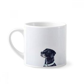 Dıythinker 170 ml Beyaz Beyaz Köpek Evcil Hayvan Fotoğraf Mini Kahve Seramik Kupa