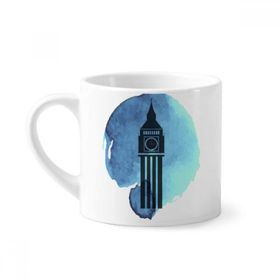 Dıythinker 170 ml Beyaz Big Ben Londra İngiltere İngiltere Mini Kahve Seramik Kupa