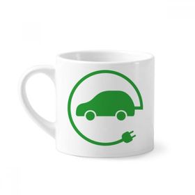 Dıythinker 170 ml Beyaz Dairesel Fiş Enerji Araçları Çevreyi Korur Mini Kahve Seramik Kupa