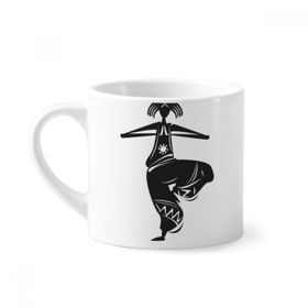 Dıythinker 170 ml Beyaz Dance Celebrate Silhouette Meksika Meksika Mini Kahve Seramik Kupa