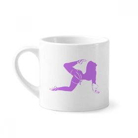 Dıythinker 170 ml Beyaz Dans Eden Dolgun Güzel Kadın Mini Kahve Seramik Kupa