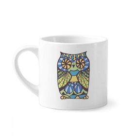 Dıythinker 170 ml Beyaz Dekoratif Aşk Baykuş Mini Kahve Seramik Kupa
