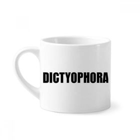 Dıythinker 170 ml Beyaz Dictyophora Sebze Adı Yiyecekler Mini Kahve Seramik Kupa