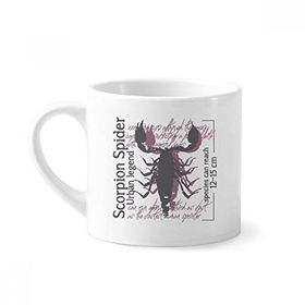 Dıythinker 170 ml Beyaz Discover World Istakoz Deniz Organizması Mini Kahve Seramik Kupa