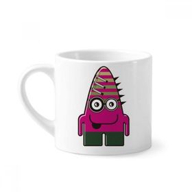 Dıythinker 170 ml Beyaz Evren Uzaylı Canavar Pembe Canavar Mini Kahve Seramik Kupa