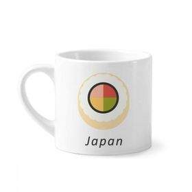 Dıythinker 170 ml Beyaz Geleneksel Japon Maki Suşi Mini Kahve Seramik Kupa