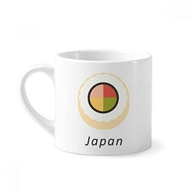 Dıythinker 170 ml Beyaz Geleneksel Japon Maki Suşi Mini Kahve Seramik Kupa