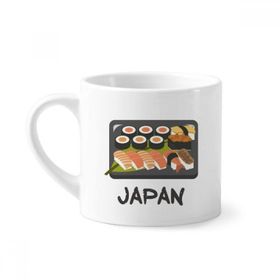 Dıythinker 170 ml Beyaz Geleneksel Japon Suşi Kutusu Mini Kahve Seramik Kupa
