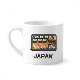 Dıythinker 170 ml Beyaz Geleneksel Japon Suşi Kutusu Mini Kahve Seramik Kupa