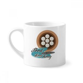 Dıythinker 170 ml Beyaz Hong Kong Xiaolongbao Dumpling Çin Mini Kahve Seramik Kupa