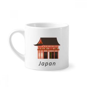 Dıythinker 170 ml Beyaz Japon Geleneksel Edo Kültür Ev Mini Kahve Seramik Kupa