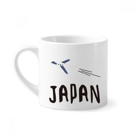 Dıythinker 170 ml Beyaz Japon Uçak Seyahat Wellcome Mini Kahve Seramik Kupa