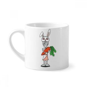 Dıythinker 170 ml Beyaz Mısır Mumya Horus Tavşanlar Şapka Mini Kahve Seramik Kupa