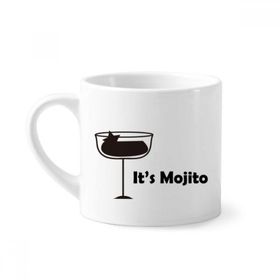 Dıythinker 170 ml Beyaz Mojito Seramik Mini Kahve Seramik Kupa