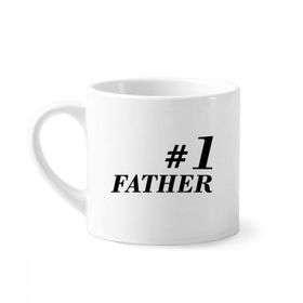 Dıythinker 170 ml Beyaz NO.1 Baba Baba Festival Alıntı Mini Kahve Seramik Kupa