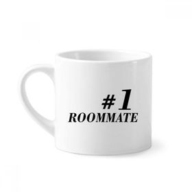 Dıythinker 170 ml Beyaz Number.1 Roommate Mezuniyet sezonu Mini Kahve Seramik Kupa
