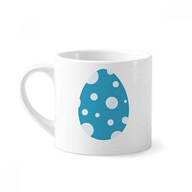 Dıythinker 170 ml Beyaz Paskalya Dini Festival Noktaları Yumurta Mini Kahve Seramik Kupa