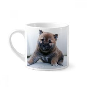 Dıythinker 170 ml Beyaz Pippy Köpek Hayvan Sevimli Resim Mini Kahve Seramik Kupa