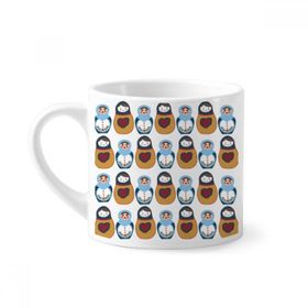 Dıythinker 170 ml Beyaz Rusya Oyuncak Bebek Posteri Matryoshka Ülke Kültürü Mini Kahve Seramik Kupa