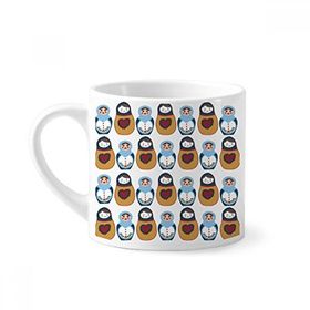 Dıythinker 170 ml Beyaz Rusya Oyuncak Bebek Posteri Matryoshka Ülke Kültürü Mini Kahve Seramik Kupa