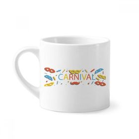 Dıythinker 170 ml Beyaz Sakal Maskesi Happy Carnival Of Venice Mini Kahve Seramik Kupa