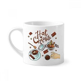 Dıythinker 170 ml Beyaz Sıcak çikolata Tatlılar Fransa İçki Mini Kahve Seramik Kupa