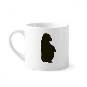 Dıythinker 170 ml Beyaz Siyah Orangutan Hayvan Portrayal Mini Kahve Seramik Kupa