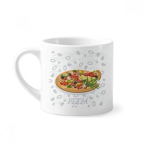 Dıythinker 170 ml Beyaz Soğan Pizza İtalya Domates Yiyecekleri Mini Kahve Seramik Kupa
