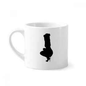 Dıythinker 170 ml Beyaz Squats Sıcak Güzel Kadın Mini Kahve Seramik Kupa