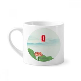 Dıythinker 170 ml Beyaz Summer Begins Twenty Four Solar Term Mini Kahve Seramik Kupa