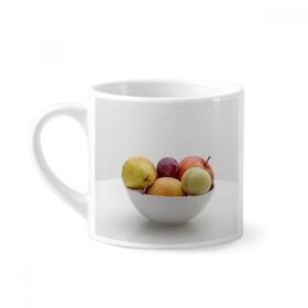 Dıythinker 170 ml Beyaz Taze Sıcaklıklı Meyveler Fotoğraf Resim Mini Kahve Seramik Kupa
