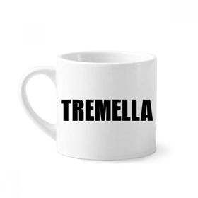 Dıythinker 170 ml Beyaz Tremella Sebze Adı Yiyecekler Mini Kahve Seramik Kupa