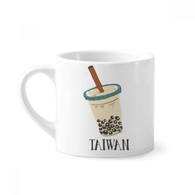Dıythinker 170 ml İçecek İnci Çay Yiyecek Tayvan Mini Beyaz Çömlekçilik Seramik Saplı Kupa
