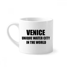 Dıythinker 170 ml Venice Is Unique Water City Mini Beyaz Çömlekçilik Seramik Saplı Kupa