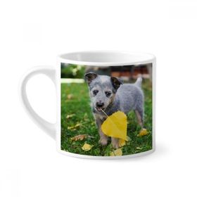 Dıythinker 170 ml Yakışıklı Yavru Köpek Evcil Hayvan Fotoğrafçılığı Resim Mini Beyaz Çömlek Seramik Saplı Kupa