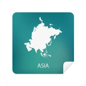 Dıythinker 2 Adet Süet Kumaş Asya Kıtası Çizgisi Silüet Haritası Gözlükleri Temizleme Bezi ve Telefon Ekran Temizleyici