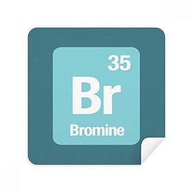 Dıythinker 2 Adet Süet Kumaş Br Bromin Kimyasal Element Bilim Gözlüğü Temizleme Bezi ve Telefon Ekran Temizleyici